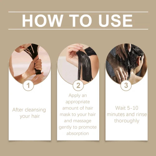 Hoegoa Shea Butter Moisturizing Hair Care Mask Moisturizes Hair Improves Dry Hair And Softens Hair Care Mask