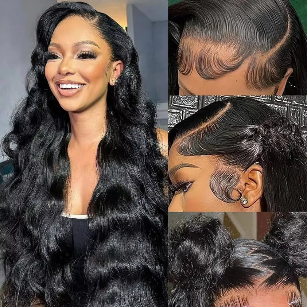 Lafino 200% Density Body Wave Lace Front Wig 13x6 Loose Body Wave Pre-Plucked 13x4 Lace Front Wig Human Hair Brazilian Hair