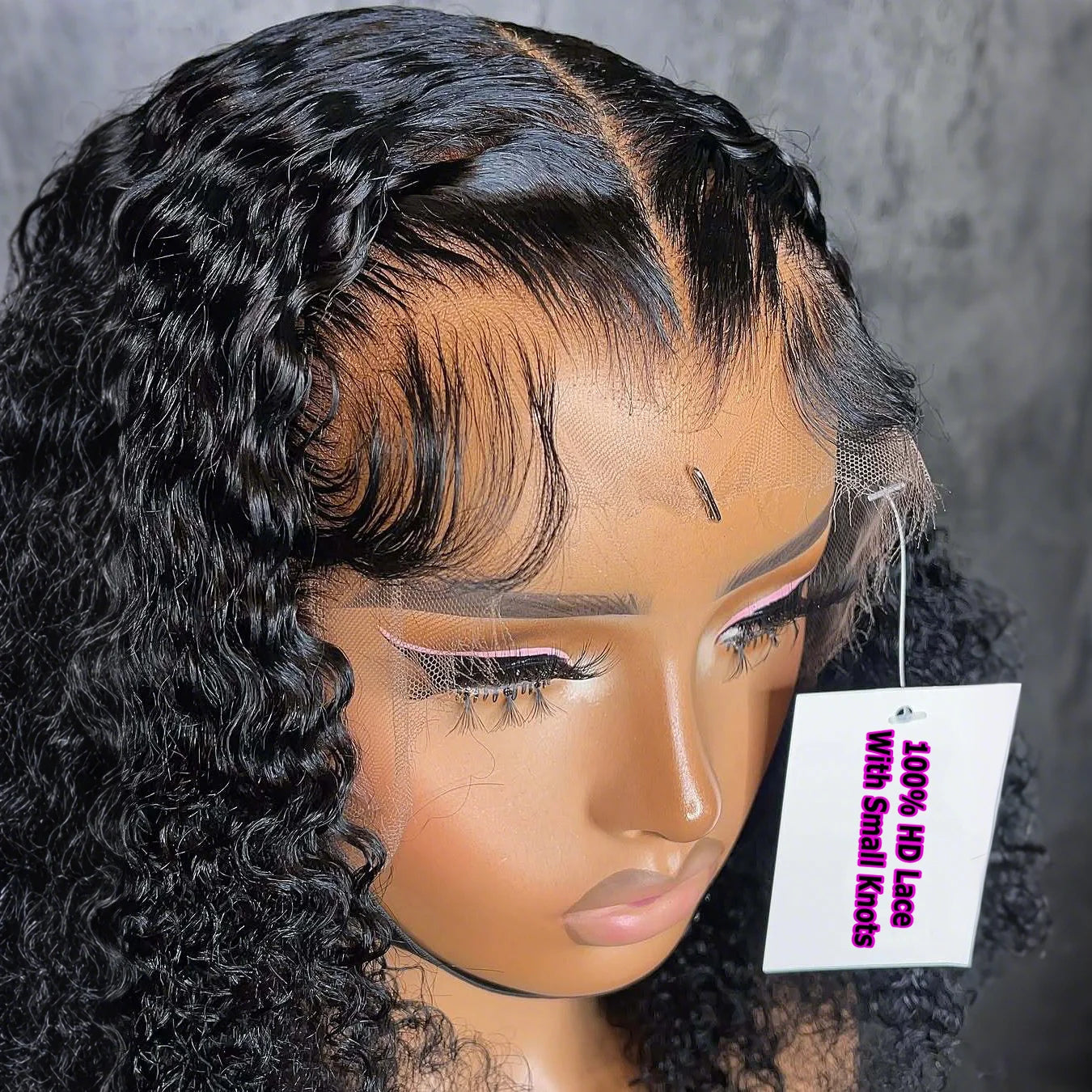 Invisiable 9x6 HD Lace Bob Wig Curly Deep Wave 13x6 Lace Frontal Short Human Hair Wig Melt Skins PrePlucked For Black Women