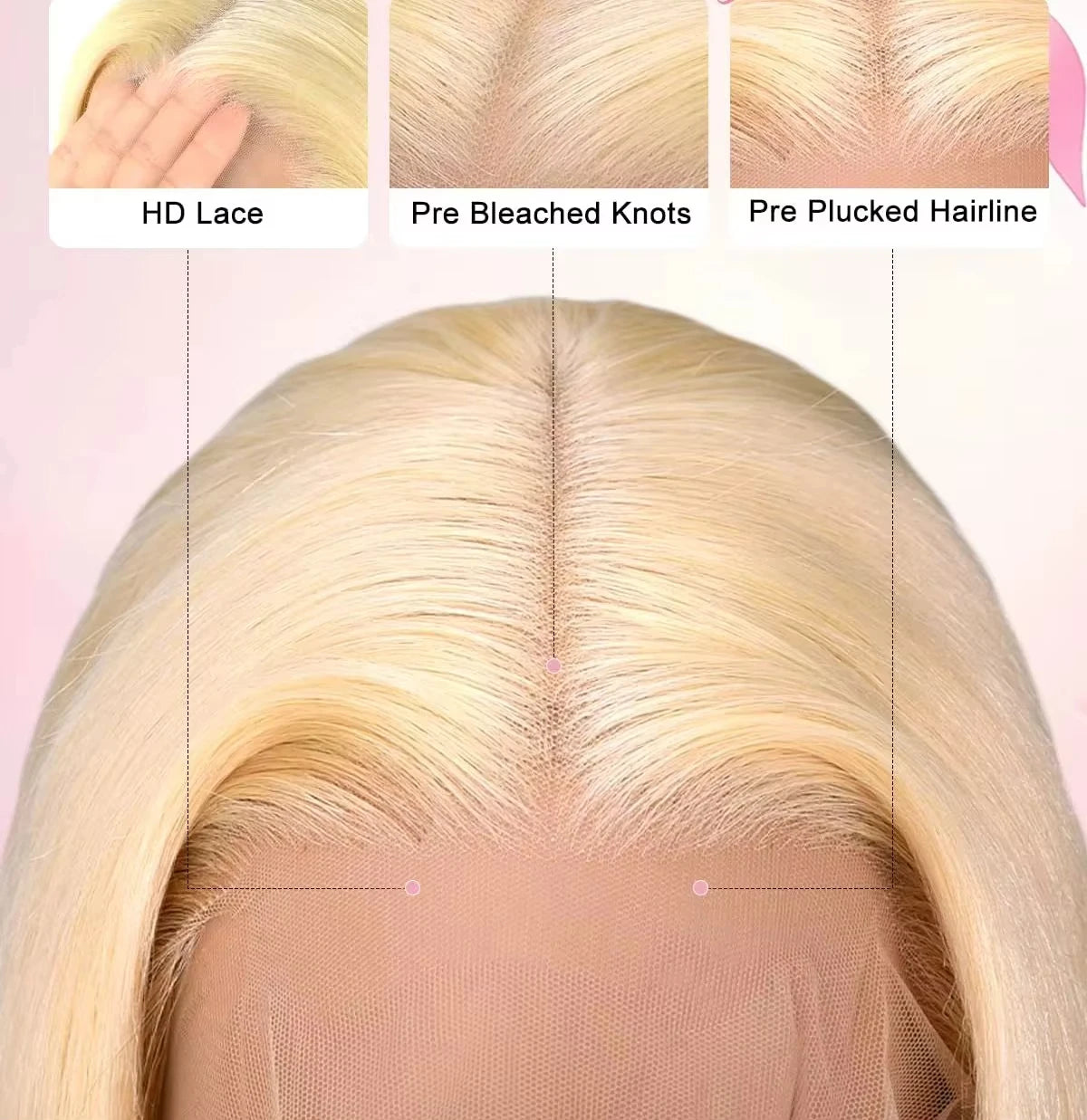 High Density Lace Wigs 613 Hd Lace Frontal Wig 13x6 Brazilian Hair Wigs Blonde Human Hair Wig  Human Hair Straight Wigs
