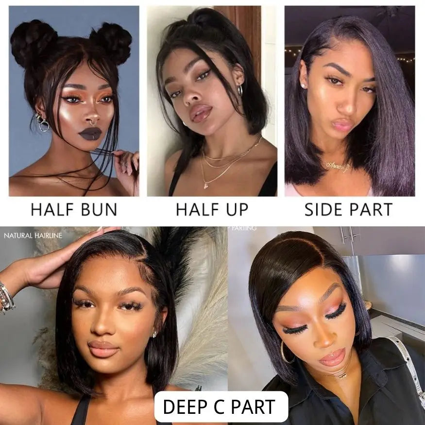 Pre-Plucked Bob Lace Wig Vendor,Original Hair Unprocessed 13x4 Swiss Lace Front Bob Wig,100% Brazilian Virgin Human Hair