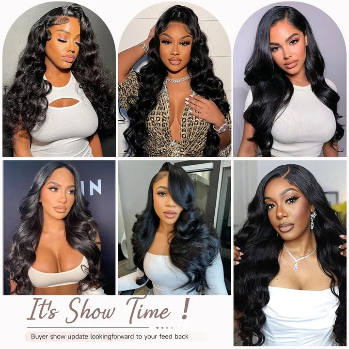 XBL 300% High and Full Density 13X6 hd Lace Frontal Body Wave Human Hair Wig 26 Inches Wigs for Wedding