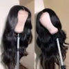 Body Wave Style 4X4 Closure Wigs Natural Black Color 180% High Density Brazilian Human Hair Transparent Lace Wigs