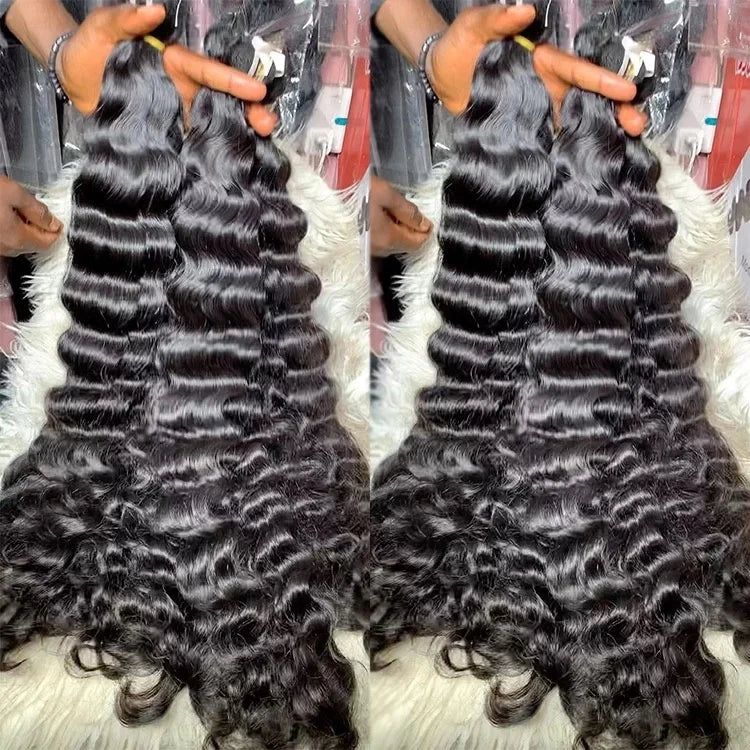 10-30 Inch Burmese Curly Hair Bundle Loose Burmese Wave One Donor Raw Indian Hair Full Cheap Indian Hair Bundles