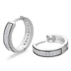 5A CZ Round Circle Earring Stud Diamond Jewelry 14K Gold Plated 925 Sterling Silver Iced Out Hoop Huggie Earrings for Men Women