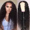 Body Wave Style 4X4 Closure Wigs Natural Black Color 180% High Density Brazilian Human Hair Transparent Lace Wigs
