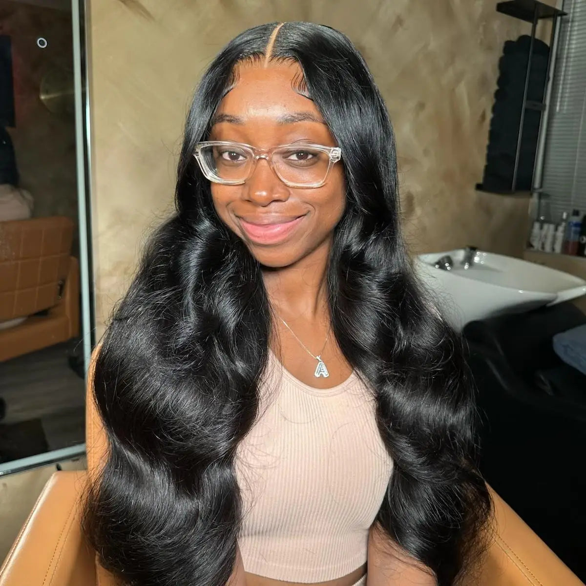 XBL 300% High and Full Density 13X6 hd Lace Frontal Body Wave Human Hair Wig 26 Inches Wigs for Wedding