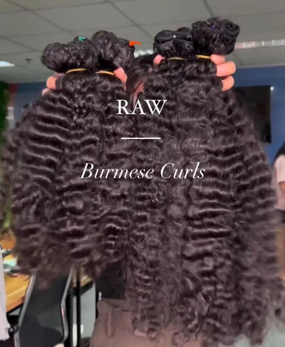 Unprocessed Virgin Hair Wholesale Burmese Curly Hair Raw Cambodian Curly Indian Wavy Hair Bundles