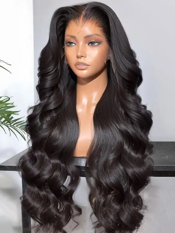 5x5 Raw Indian HD Wig  Human Hair Lace Front ,Glueless Full Lace Front Wigs, Brazilian Deep Curly Body Wave Wig for Black Women