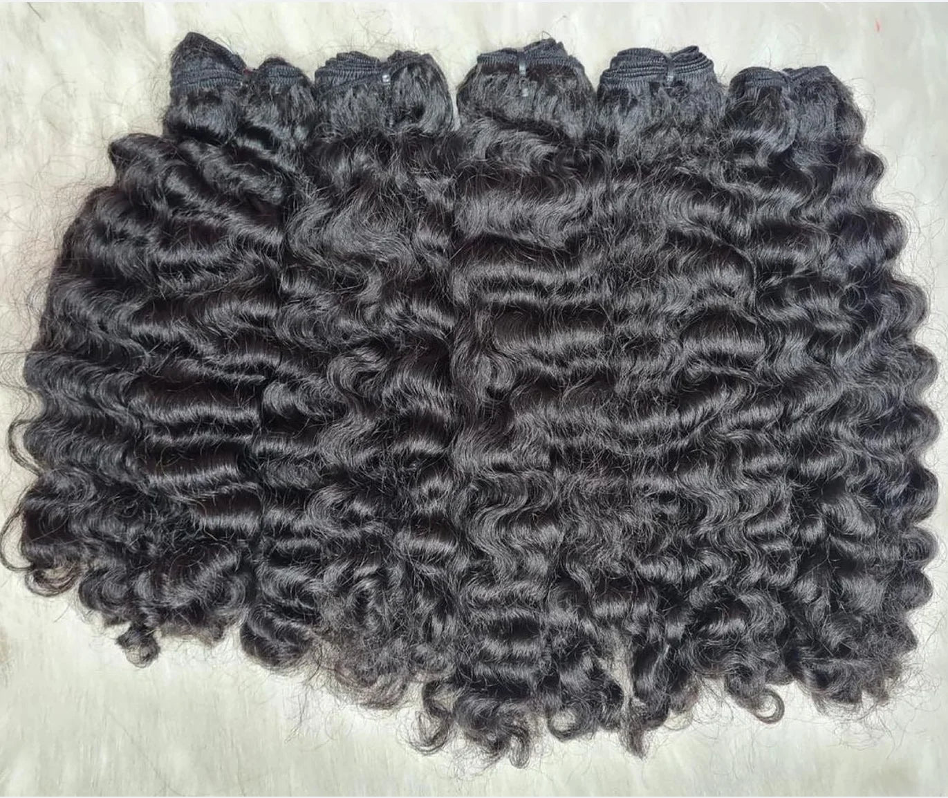 10-30 Inch Burmese Curly Hair Bundle Loose Burmese Wave One Donor Raw Indian Hair Full Cheap Indian Hair Bundles