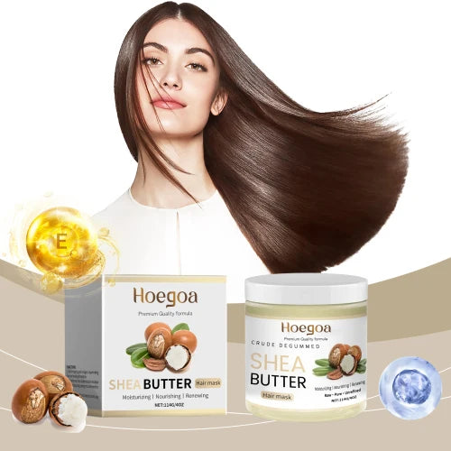 Hoegoa Shea Butter Moisturizing Hair Care Mask Moisturizes Hair  Improves Dry Hair And Softens Hair Care Mask