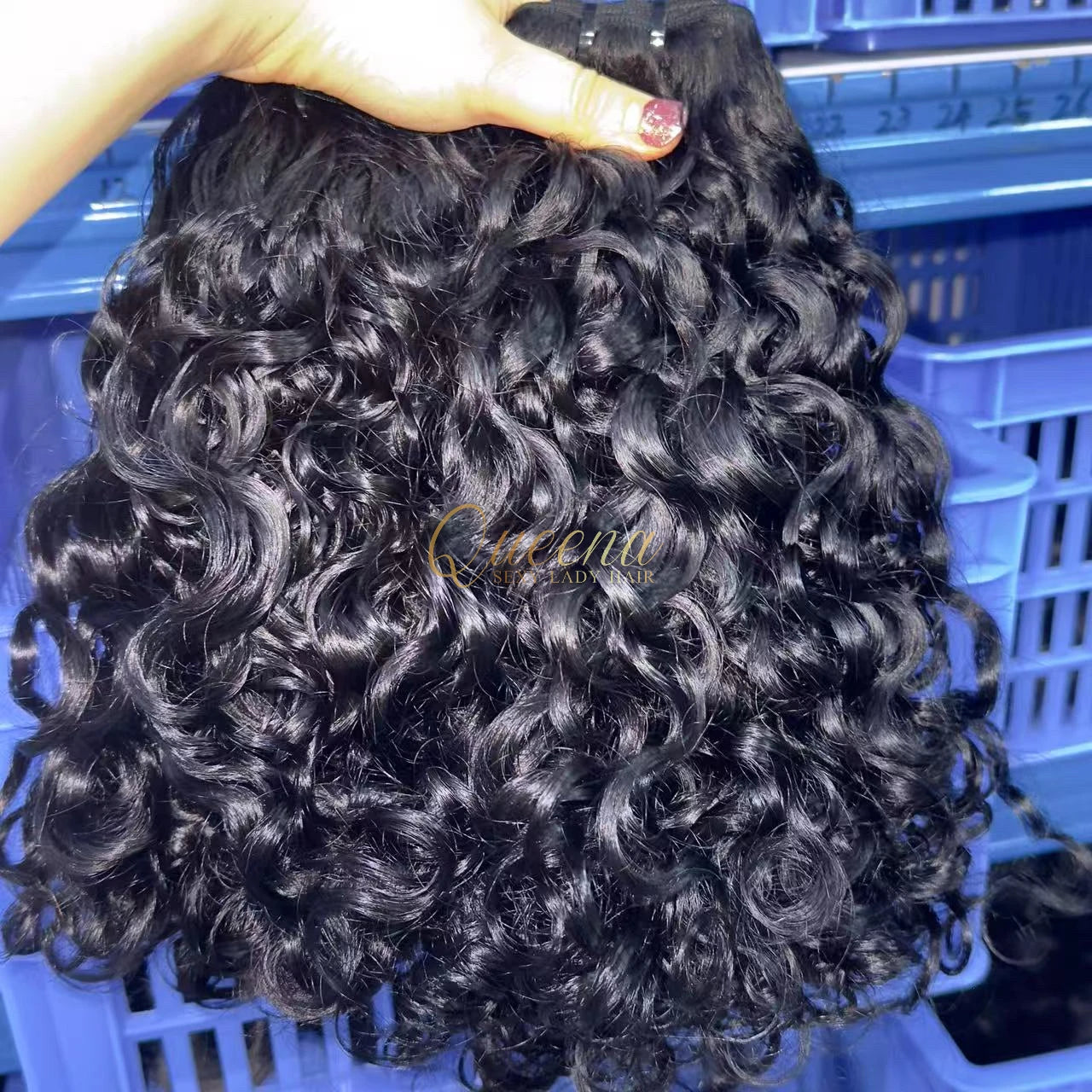 Oversea Stock Ready to Ship Raw Vietnamese Hair Unprocessed Virgin Human Hair Extension Burmese Curly Natural Wave