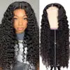 Body Wave Style 4X4 Closure Wigs Natural Black Color 180% High Density Brazilian Human Hair Transparent Lace Wigs