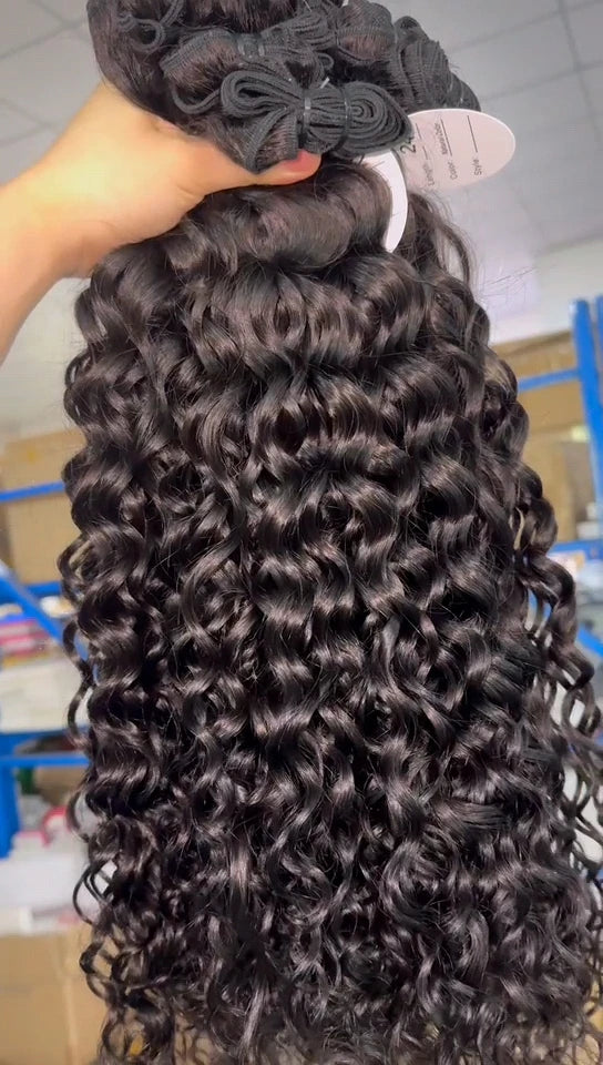 Burmese Kinky Curly Human Hair Bundles Pixie Wavy Bundles Raw Indian Hair Vendor Natural Raw Straight Hair Bundles