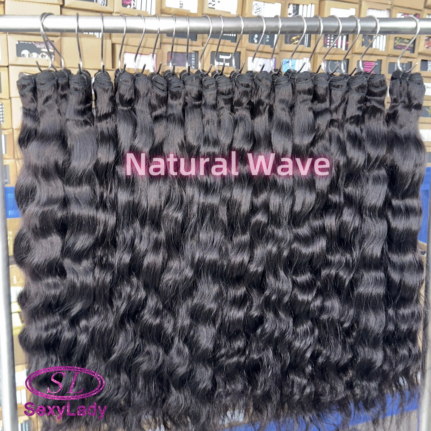 Natural Black 100% Unprocessed Raw Human Hair Cuticle Aligned Single Donor Double Weft Burmese Curly Bundles