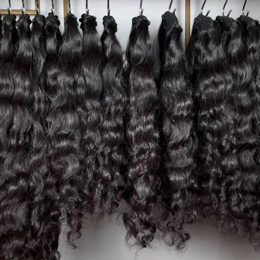 10-30 Inch Burmese Curly Hair Bundle Loose Burmese Wave One Donor Raw Indian Hair Full Cheap Indian Hair Bundles