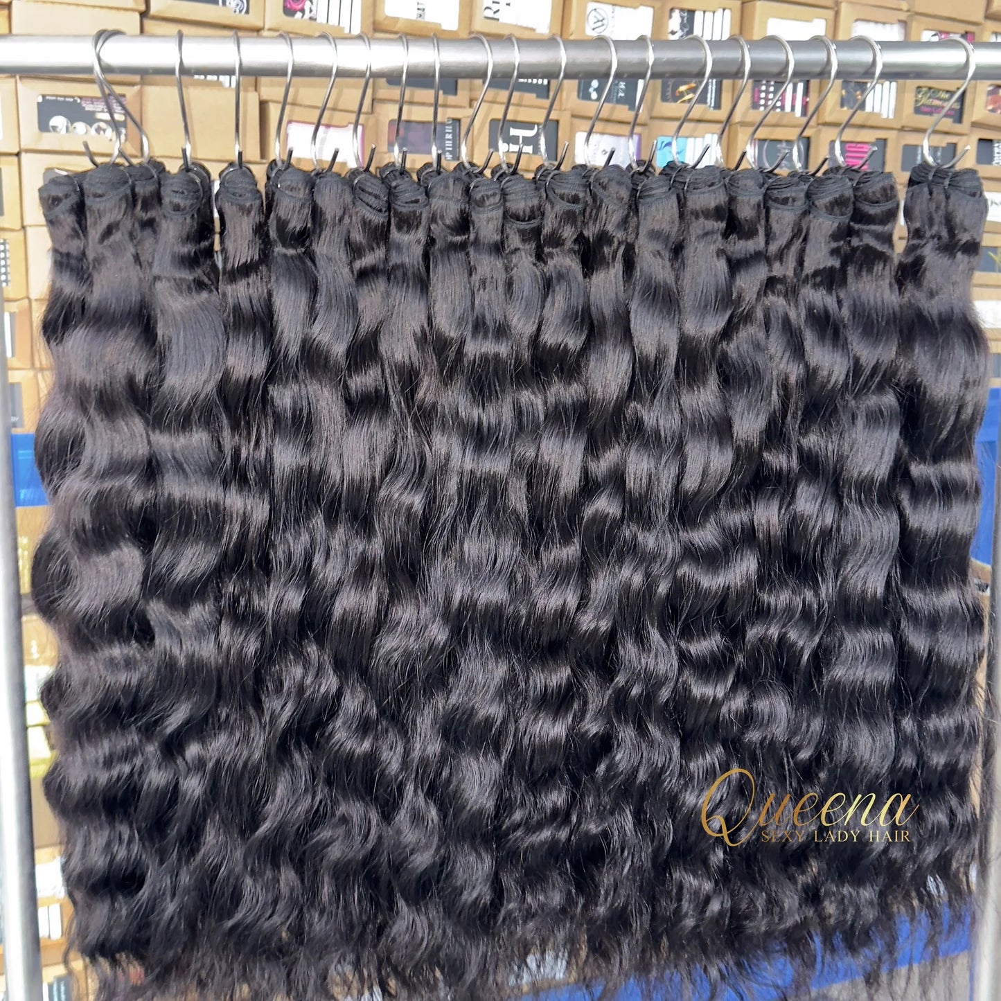 Oversea Stock Ready to Ship Raw Vietnamese Hair Unprocessed Virgin Human Hair Extension Burmese Curly Natural Wave
