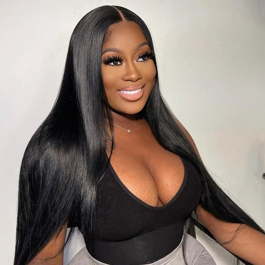 13x4 Lace Front Straight Hair Wigs 200% Density HD Lace Front Wigs Human Hair Pre Plucked Transparent Lace Front Wigs Human Hair