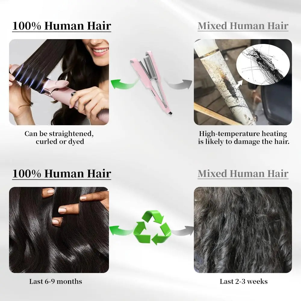 30 Inch Body Wave Lace Front Wigs Human Hair 200 Density 13x6 HD Lace Front Wigs Human Hair Pre Plucked Natural Black For Women