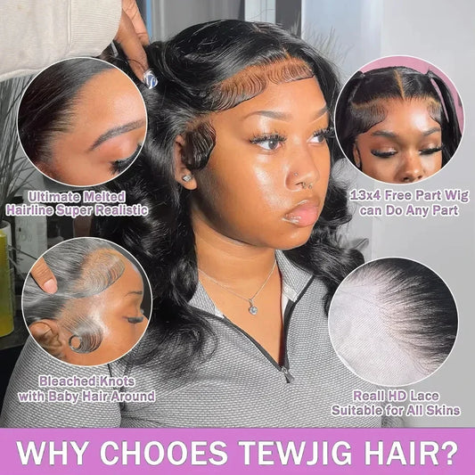 Upgrade 13x4 Body Wave Bob Wig Lace Front Human Hair Wigs Brazilian Snug Fit 5x5 Short Human Hair Wigs 13x6 Natural Black Wigs